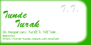 tunde turak business card